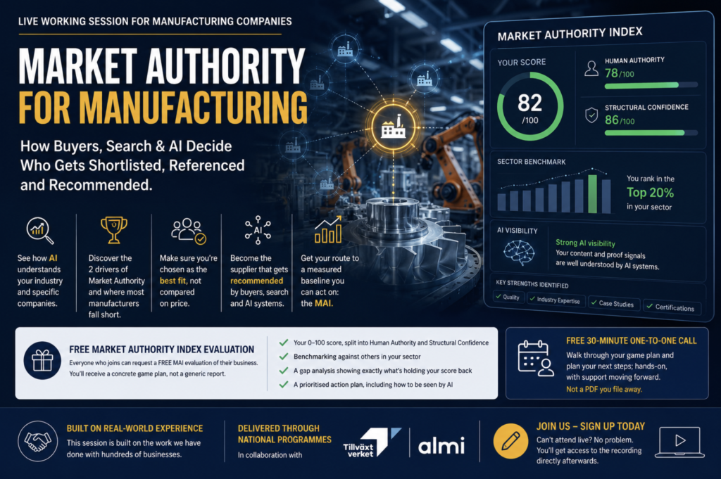 Market Authority for Manufacturing