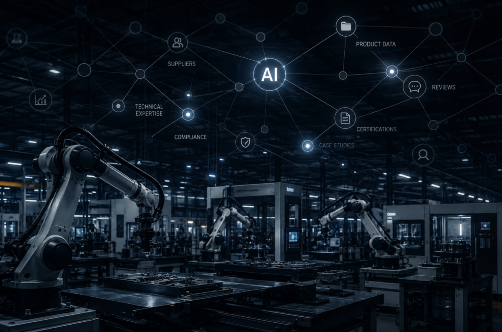 Industrial and manufacturing brands market authority benchmarks Q2 2026.